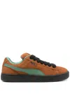 Puma Suede Xl Sneakers In Teak Deep Forest Black