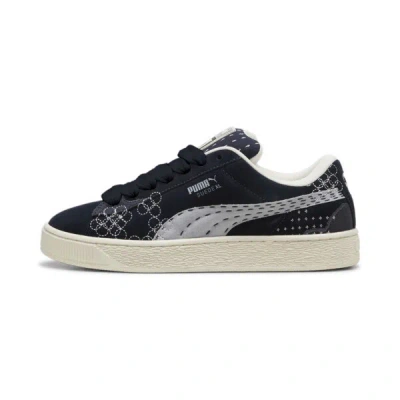 Puma Suede Xl Skate Sneakers In New Navy-vapor Gray