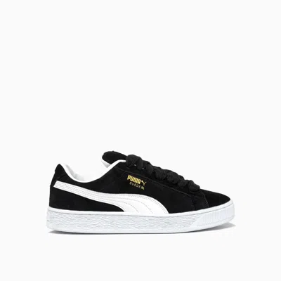 Puma Black Suede Xl Sneakers In  Black- Whit