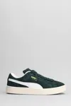 Puma Clyde Low-top Suede Sneakers In Ponderosa Pine Frosted Ivory