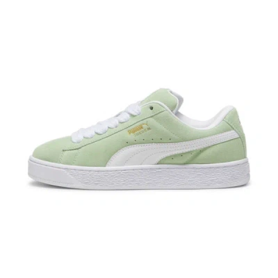 Puma Suede Xl Sneakers In Pure Green- White