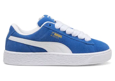 Pre-owned Puma Suede Xl Team Royal White Sneakers In  Team Royal/ White In Multi