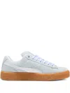Puma Suede Xl Thick N Thin "grey" Sneakers In Blue