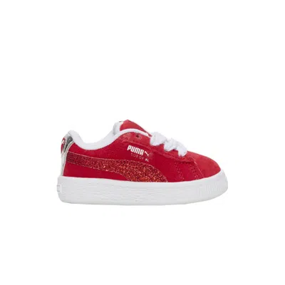Pre-owned Puma Suede Xl Toddler 'holiday Glitz' | Red | Infant Size 6