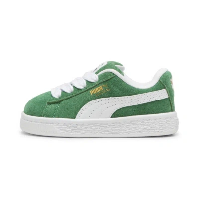Puma Babies' Suede Xl Toddlers' Sneakers In Archive Green- White