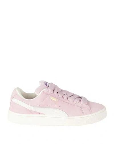 Puma Suede Xl Woman Sneakers Pink Size 6 Leather In Rose-pink