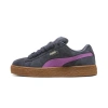 Puma Women's Suede Xl Casual Sneakers From Finish Line In Galactic Gray-wild Berry