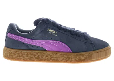 Pre-owned Puma Suede Xl (women's) Sneakers In Galactic Gray/wild Berry