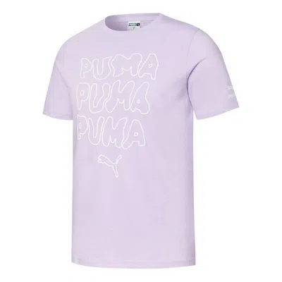 Puma Summer Graphic T-shirt 'purple'