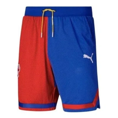 Puma Super Mario Shorts 'blue Red White' In Multi