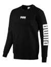 Puma Super  Crew Sound T-shirt In Black