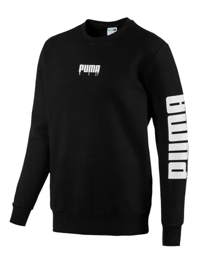 Puma Super  Crew Sound T-shirt In Black