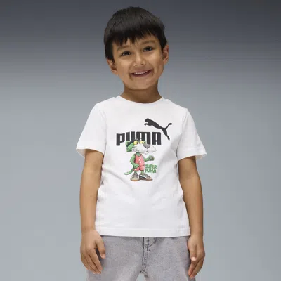 Puma Super  Graphic T-shirt Kids In White
