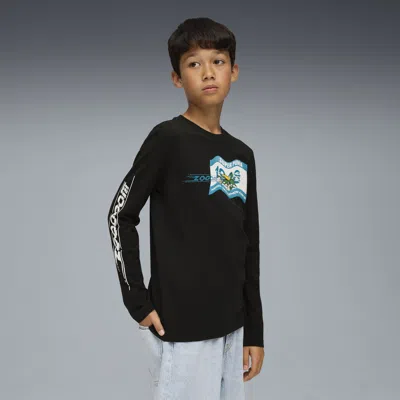 Puma Kids' Super  Longsleeve T-shirt Youth In Black