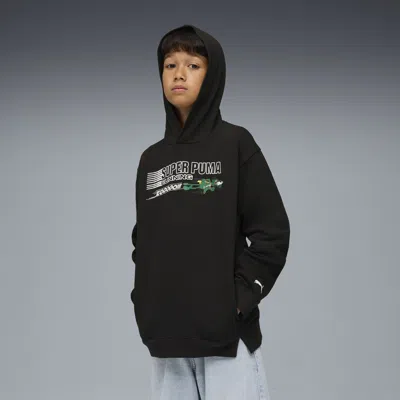 Puma Kids' Super  Relaxed Hoodie Youth In Black