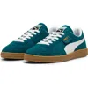 Puma Super Team Low Top Sneaker In Cold Green- White