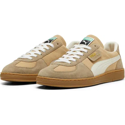 Puma Super Team Low Top Sneaker In Sand Dune-frosted Ivory