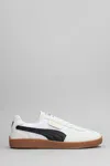 Puma Palermo Lth Man Sneakers White Size 9 Leather In White