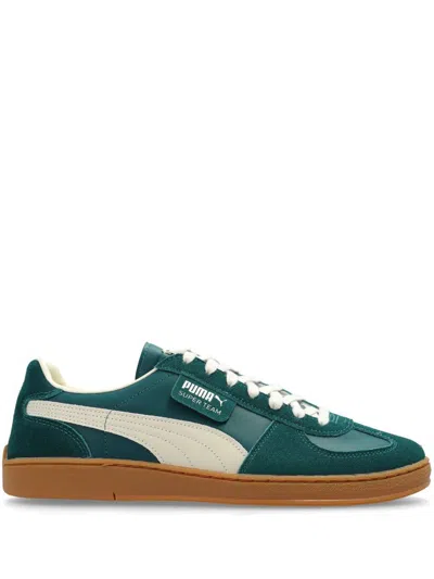 Puma Super Team Palmeiras Sneakers In Green Fabric