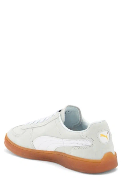 Puma Super Team Suede Sneaker In Blue Skies- White-gum