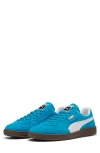 Puma Super Team Suede Sneaker In Tropical Blue- White