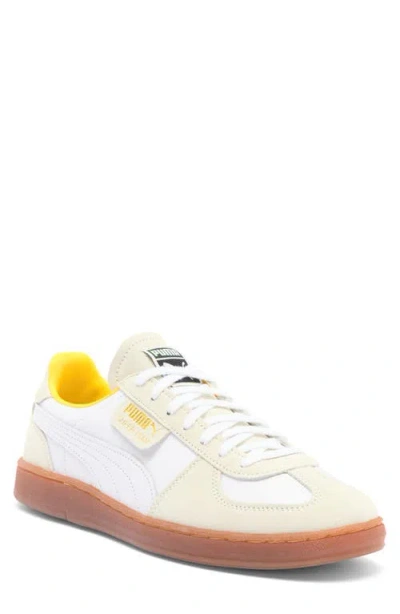 Puma Super Team Summer Sneaker In Warm White- White