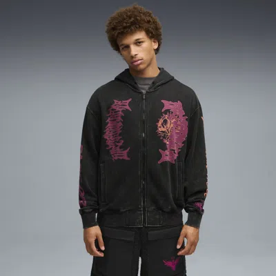 Puma Mens Lamelo Ball  Lamelo Supernova Full-zip Hoodie In  Black