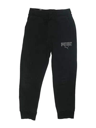 Pre-owned Puma Kids' Sweatpants In Black