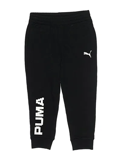 Pre-owned Puma Kids' Sweatpants In Black