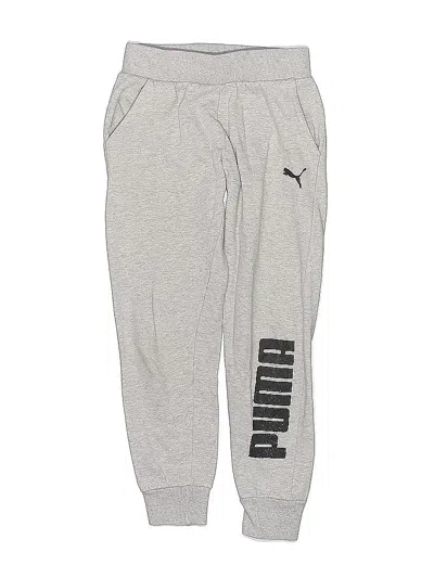 Pre-owned Puma Kids' Sweatpants In Gray