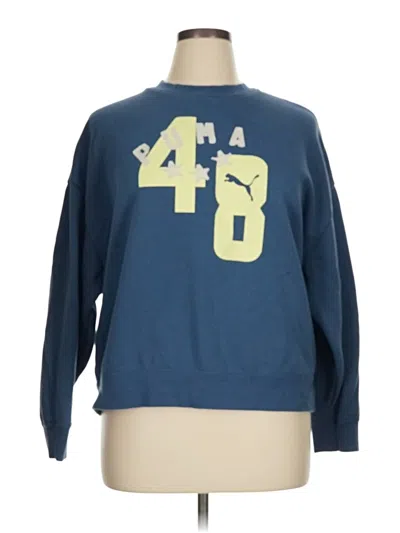 Pre-owned Puma Sweatshirt In Blue