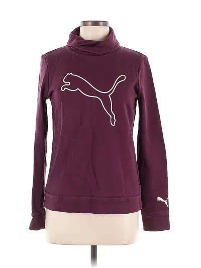 Pre-owned Puma Sweatshirt In Burgundy