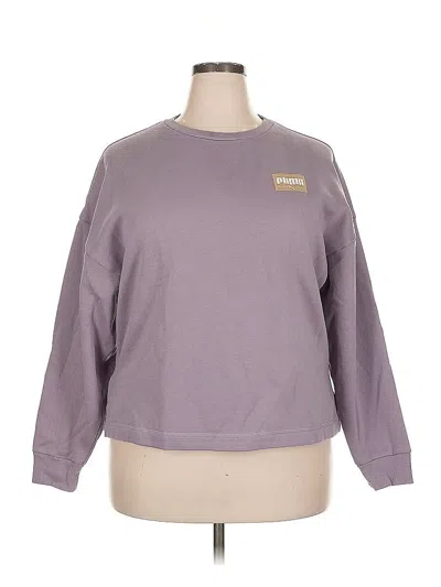 Pre-owned Puma Sweatshirt In Purple
