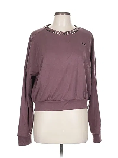 Pre-owned Puma Sweatshirt In Purple