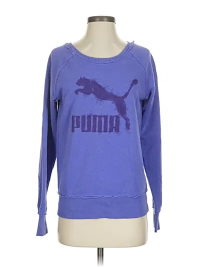 Pre-owned Puma Sweatshirt In Purple