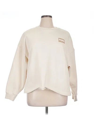 Pre-owned Puma Sweatshirt In White