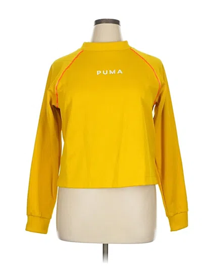 Pre-owned Puma Sweatshirt In Yellow
