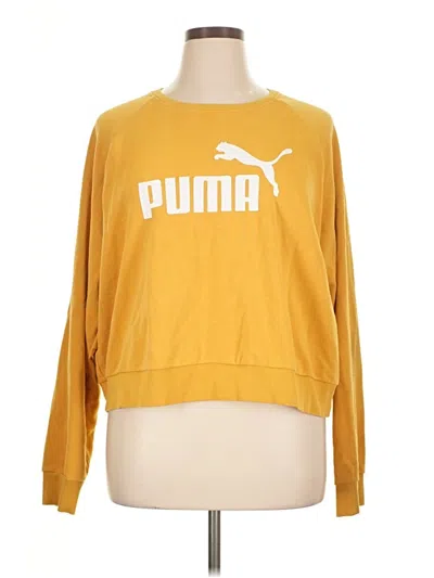 Pre-owned Puma Sweatshirt In Yellow