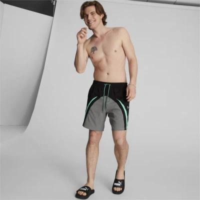 Puma Swxp 7" Men's Swim Trunks In Black