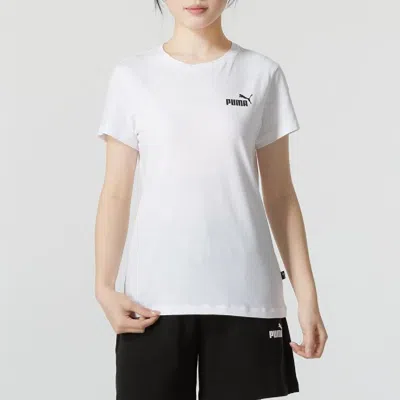 Puma Essentials Small Logo Women's T-shirt In White