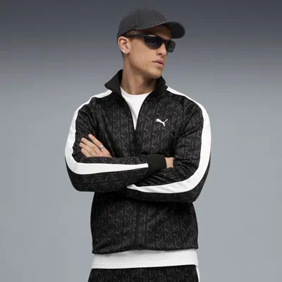 Puma T7 All-over Print Track Jacket Men In Black