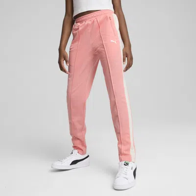Puma T7 Always On Big Kids' Slim Track Pants In Pink