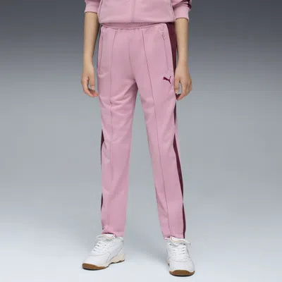 Puma T7 Always On Big Kids' Slim Track Pants In Pink