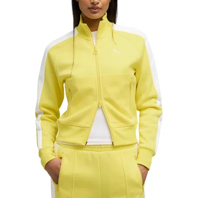 Puma T7 Always On Crop Track Jacket In Yellow