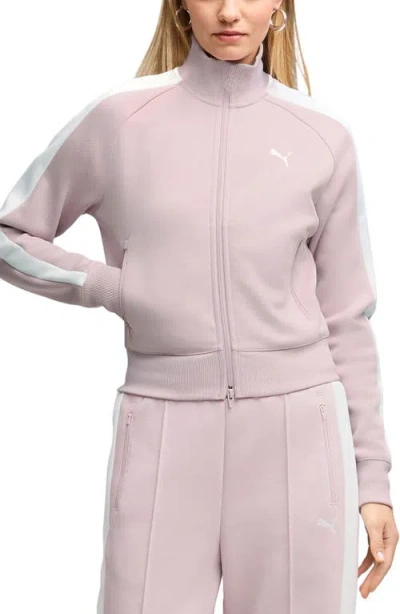 Puma T7 Always On Short Track Jacket In Pink