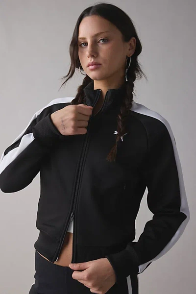 Puma T7 Always On Short Track Jacket In Black, Women's At Urban Outfitters