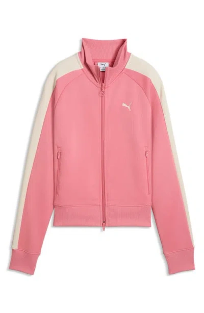 Puma T7 Always On Short Track Jacket In Pink