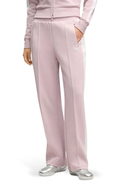 Puma T7 Always On Straight Leg Track Pants In Pink