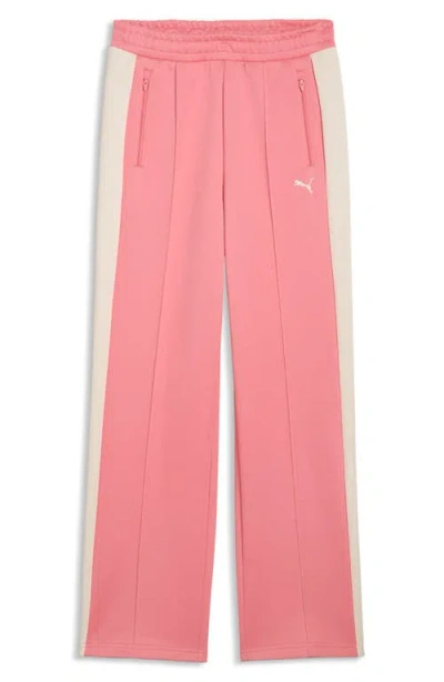 Puma T7 Always On Straight Leg Track Pants In Pink