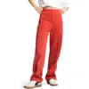 Puma T7 Always On Straight Leg Track Pants In Red Fire